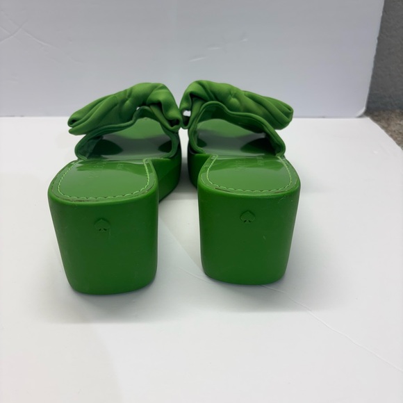 Kate Spade Vibrant Green Bow Sandals - Picture 7 of 7